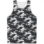 Camouflage Dazzle Wings Pattern Print Men's Tank Top