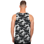 Camouflage Dazzle Wings Pattern Print Men's Tank Top
