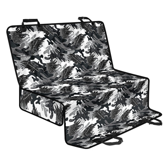 Camouflage Dazzle Wings Pattern Print Pet Car Back Seat Cover