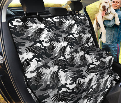 Camouflage Dazzle Wings Pattern Print Pet Car Back Seat Cover