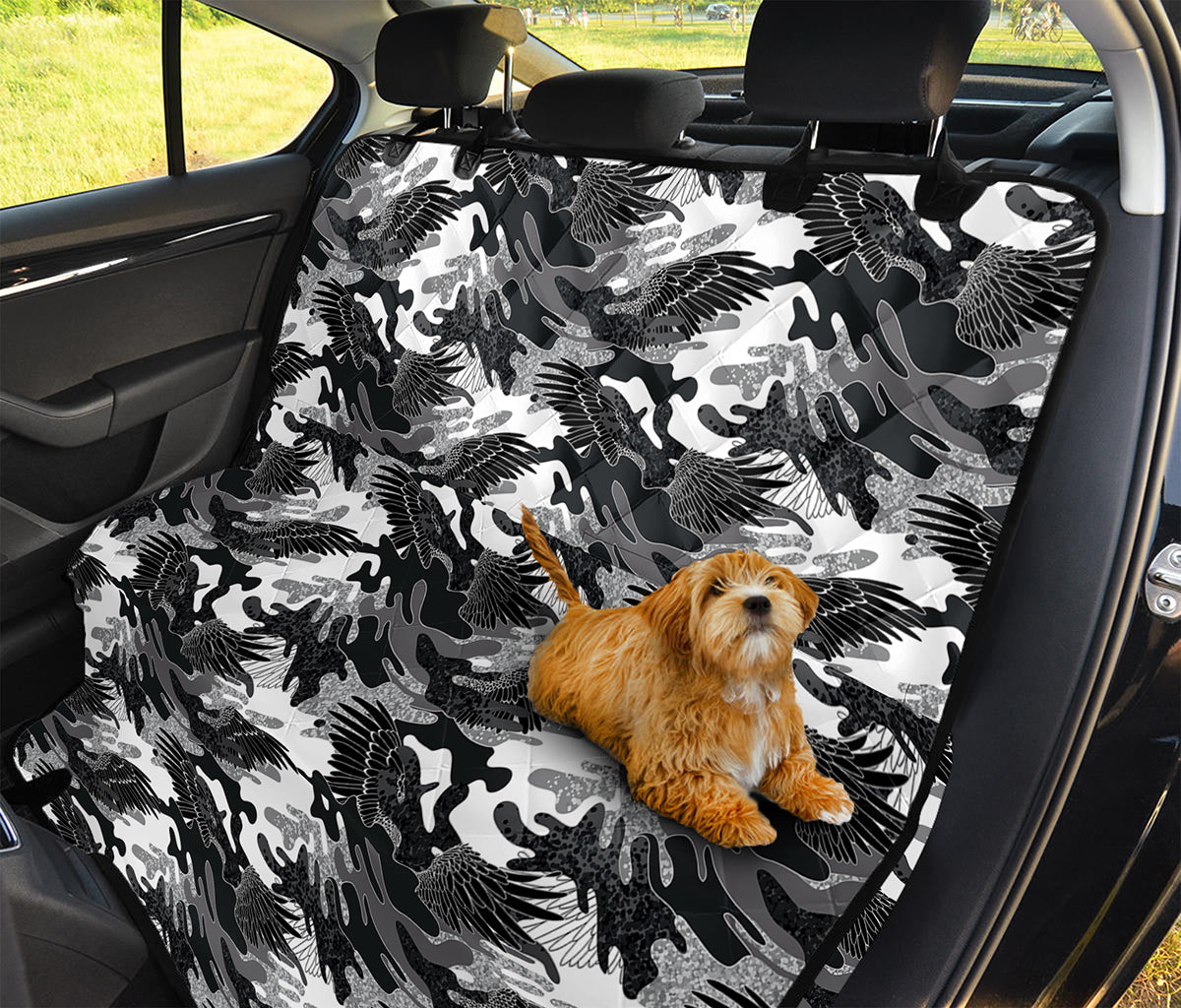 Camouflage Dazzle Wings Pattern Print Pet Car Back Seat Cover
