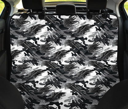 Camouflage Dazzle Wings Pattern Print Pet Car Back Seat Cover