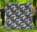 Camouflage Dazzle Wings Pattern Print Quilt