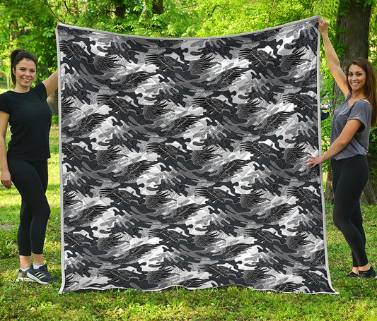 Camouflage Dazzle Wings Pattern Print Quilt