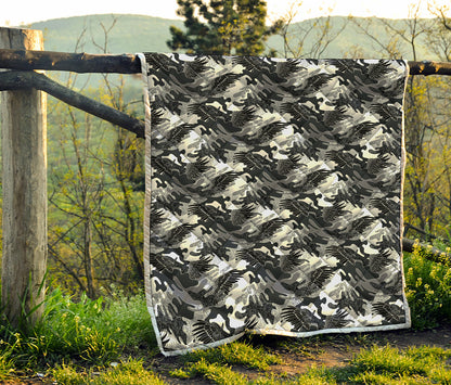 Camouflage Dazzle Wings Pattern Print Quilt