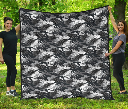 Camouflage Dazzle Wings Pattern Print Quilt