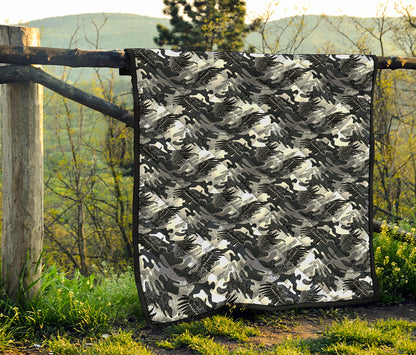 Camouflage Dazzle Wings Pattern Print Quilt