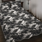 Camouflage Dazzle Wings Pattern Print Quilt Bed Set