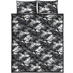 Camouflage Dazzle Wings Pattern Print Quilt Bed Set