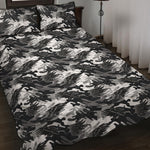 Camouflage Dazzle Wings Pattern Print Quilt Bed Set