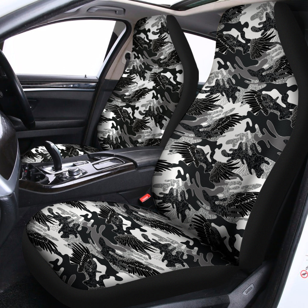 Camouflage Dazzle Wings Pattern Print Universal Fit Car Seat Covers