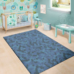 Camouflage Denim Jeans Pattern Print Area Rug