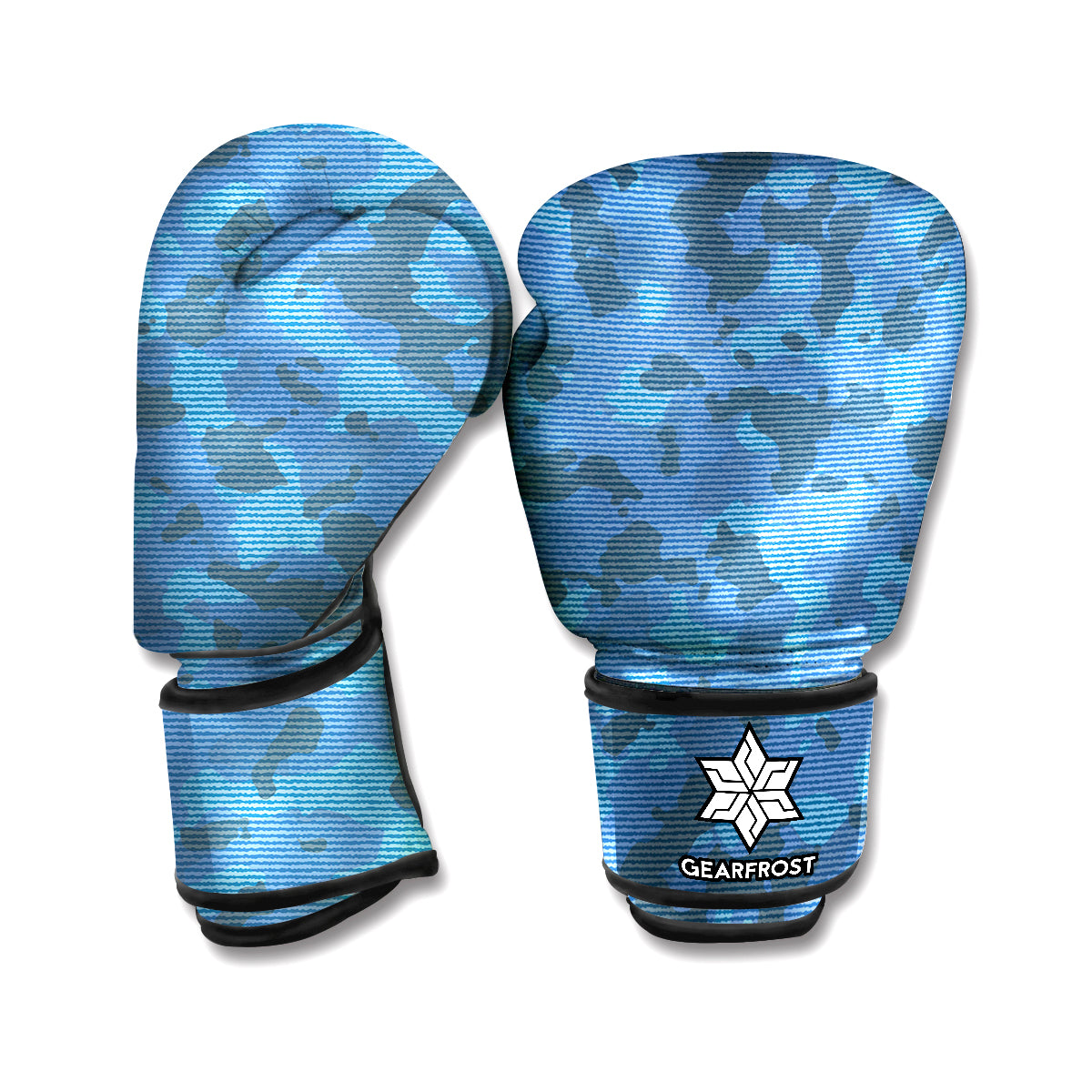 Camouflage Denim Jeans Pattern Print Boxing Gloves