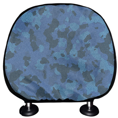 Camouflage Denim Jeans Pattern Print Car Headrest Covers