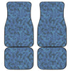 Camouflage Denim Jeans Pattern Print Front and Back Car Floor Mats