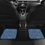 Camouflage Denim Jeans Pattern Print Front and Back Car Floor Mats