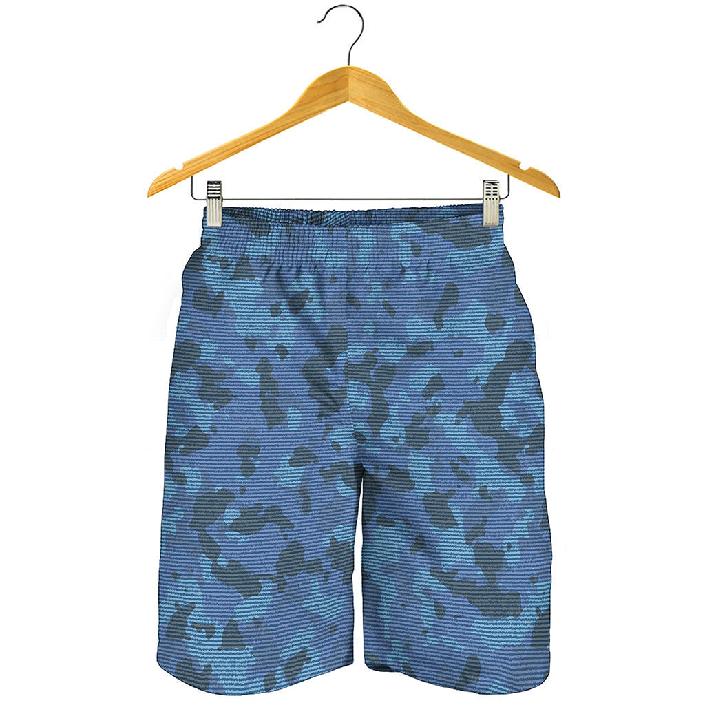 Camouflage Denim Jeans Pattern Print Men's Shorts