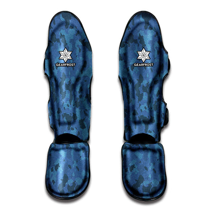 Camouflage Denim Jeans Pattern Print Muay Thai Shin Guard