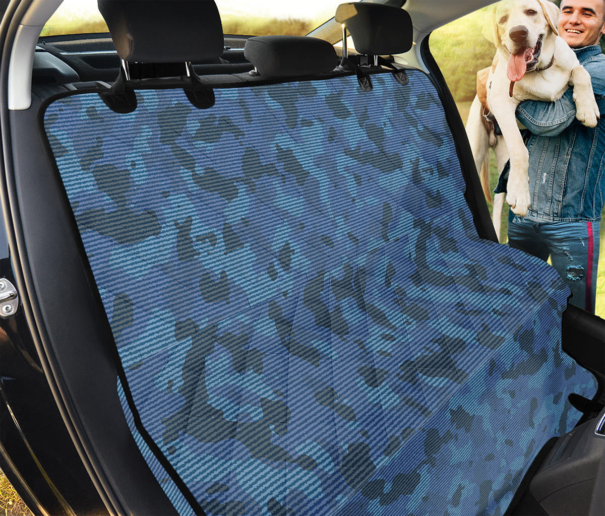 Camouflage Denim Jeans Pattern Print Pet Car Back Seat Cover