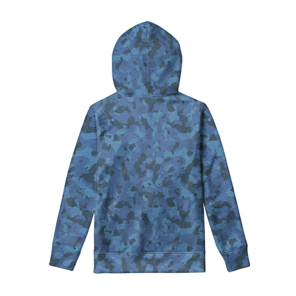 Camouflage Denim Jeans Pattern Print Pullover Hoodie