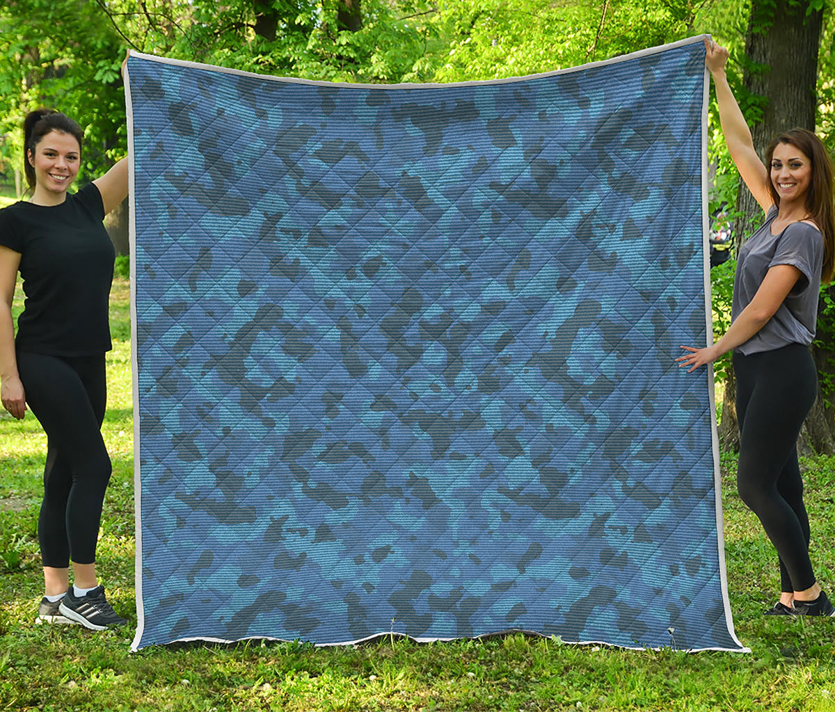 Camouflage Denim Jeans Pattern Print Quilt