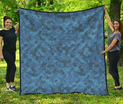Camouflage Denim Jeans Pattern Print Quilt