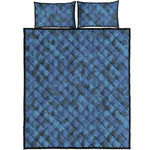 Camouflage Denim Jeans Pattern Print Quilt Bed Set