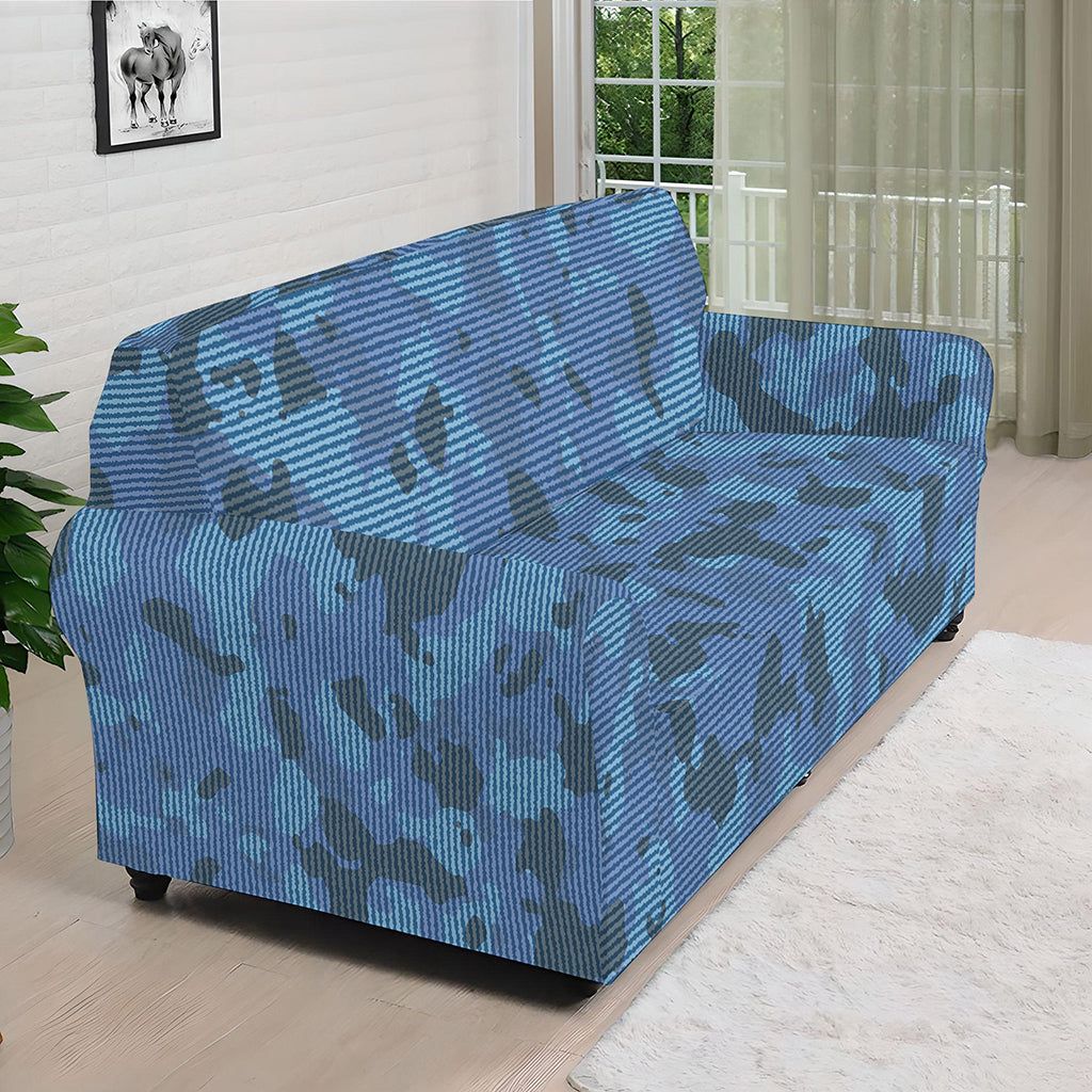 Camouflage Denim Jeans Pattern Print Sofa Cover
