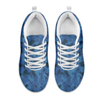 Camouflage Denim Jeans Pattern Print White Sneakers