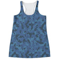 Camouflage Denim Jeans Pattern Print Women's Racerback Tank Top