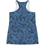 Camouflage Denim Jeans Pattern Print Women's Racerback Tank Top
