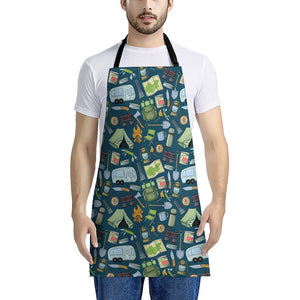 Camping Equipment Pattern Print Apron