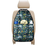 Camping Equipment Pattern Print Car Seat Organizers