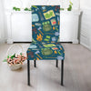 Camping Equipment Pattern Print Dining Chair Slipcover