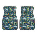 Camping Equipment Pattern Print Front Car Floor Mats