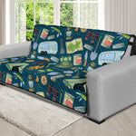 Camping Equipment Pattern Print Futon Protector