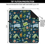 Camping Equipment Pattern Print Futon Protector