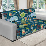 Camping Equipment Pattern Print Futon Protector