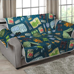 Camping Equipment Pattern Print Loveseat Protector