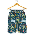 Camping Equipment Pattern Print Men's Shorts
