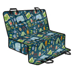 Camping Equipment Pattern Print Pet Car Back Seat Cover