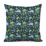 Camping Equipment Pattern Print Pillow Cover