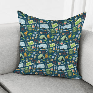 Camping Equipment Pattern Print Pillow Cover