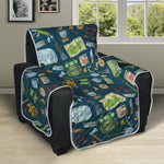 Camping Equipment Pattern Print Recliner Protector