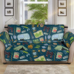 Camping Equipment Pattern Print Sofa Protector