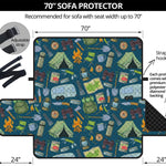 Camping Equipment Pattern Print Sofa Protector