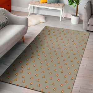 Camping Fire Pattern Print Area Rug