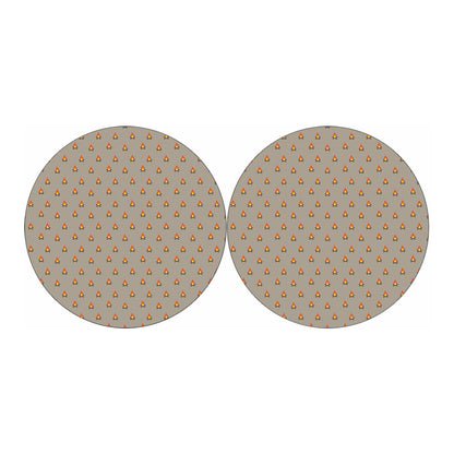 Camping Fire Pattern Print Car Coasters
