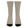 Camping Fire Pattern Print Crew Socks