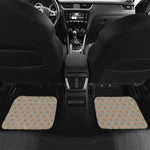 Camping Fire Pattern Print Front and Back Car Floor Mats